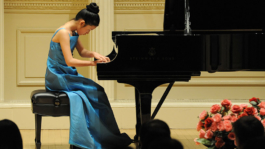 Ariel Wang performing in Carnegie Hall, New York at the Gala Concert of Protégé Competition winners