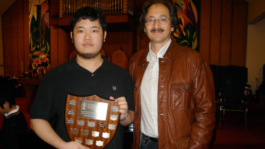 Darrel Lim with BCRMTA Highest Mark Trophy for his ARCT Diploma Piano Exam